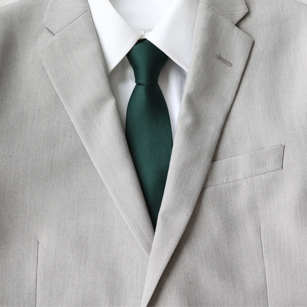 Best Neckties and Bow Ties Matching Closely to Birdy Grey's Chiffon Emerald Green Bridesmaid Dresses